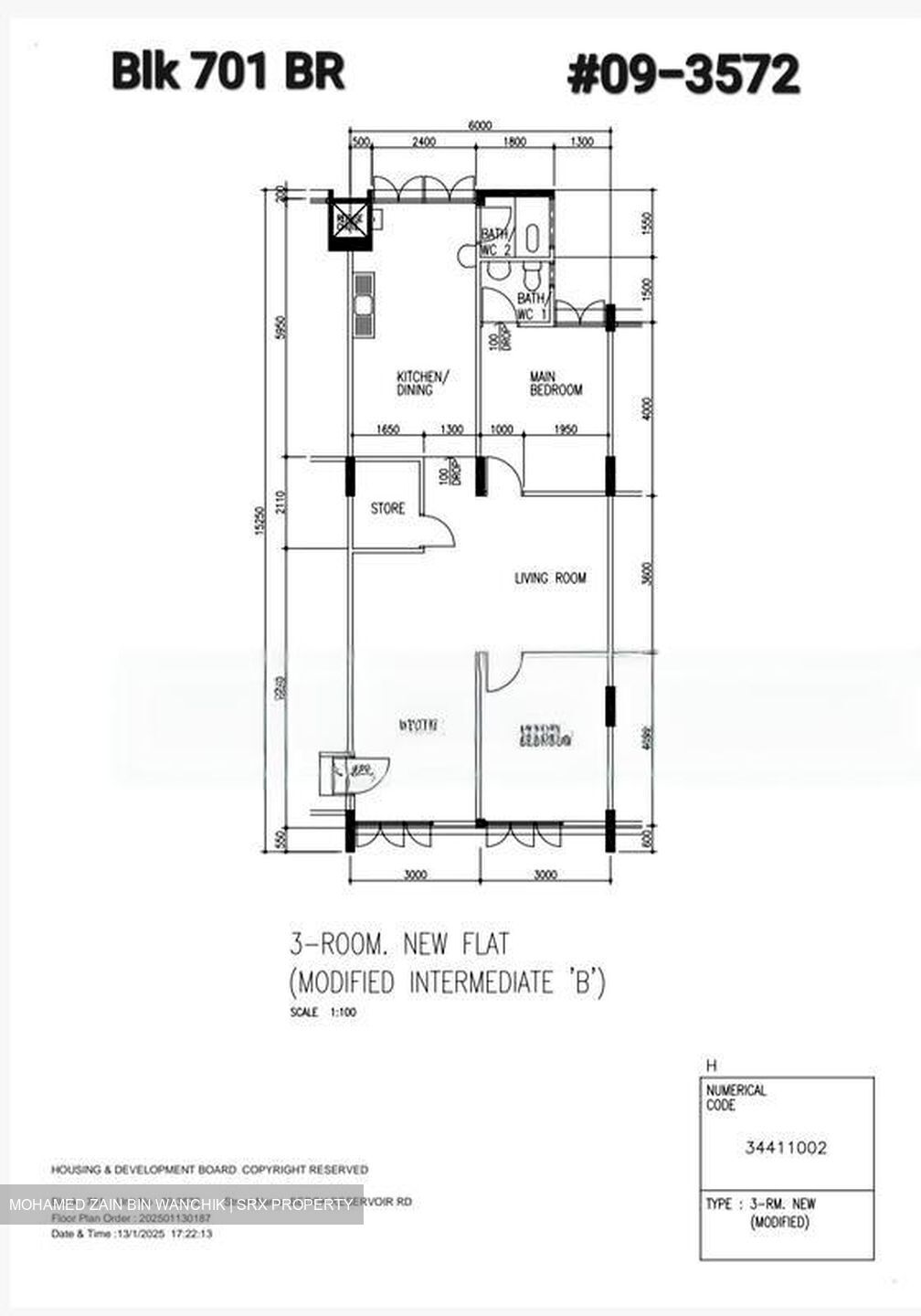 Blk 701 Reservoir Rise (Bedok), HDB 3 Rooms #515940271